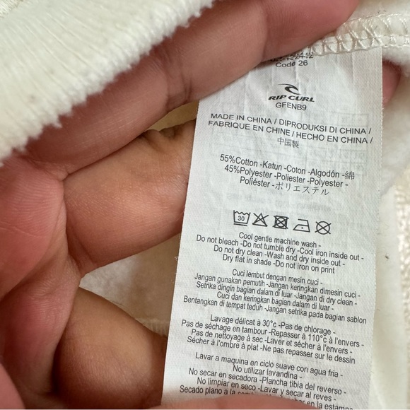 Rip Curl Summer Loving Crew Sweatshirt Rainbow Stripe - Picture 6 of 8